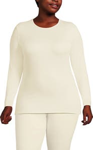 Lands' End Baselayer Cozy Thermaskin Crewneck Top