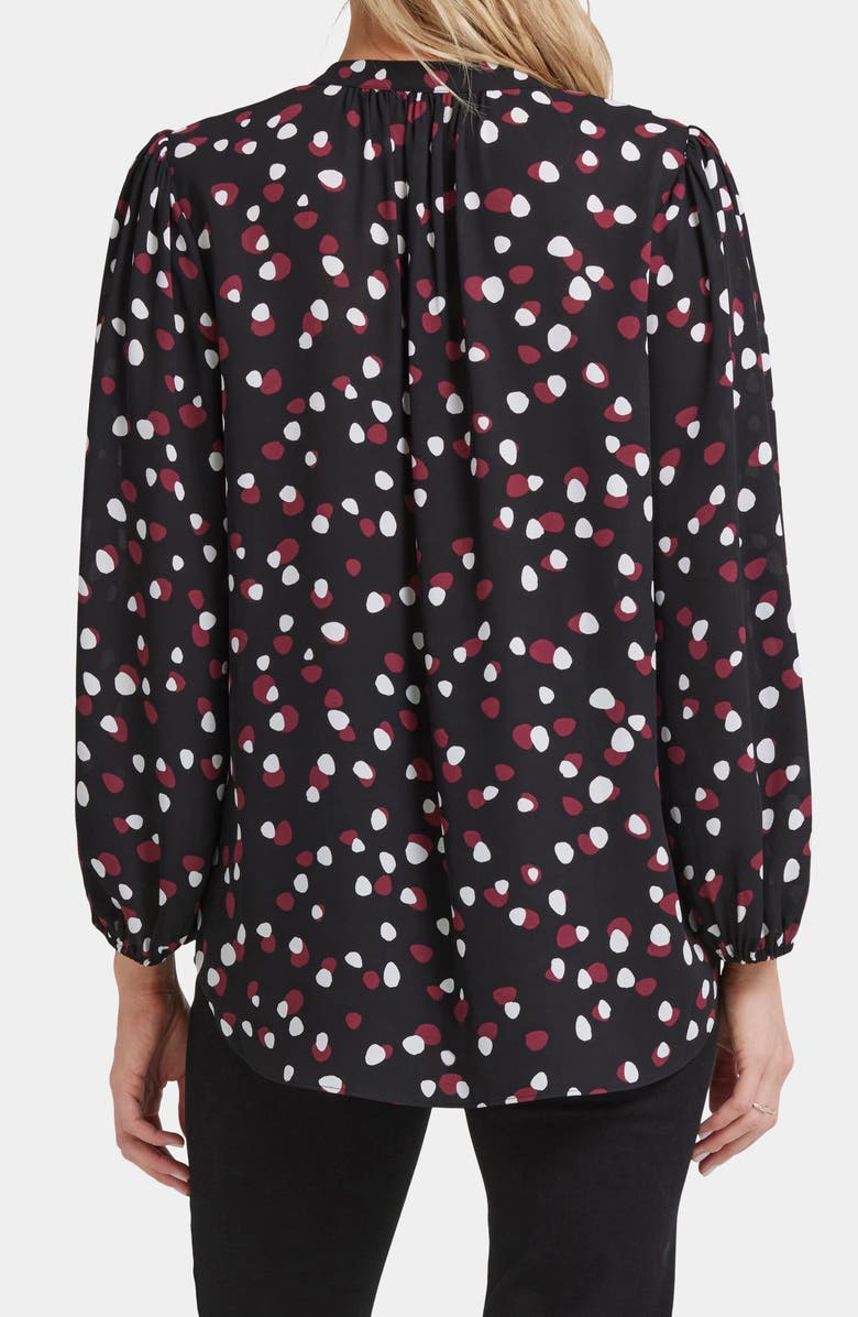 NYDJ Print Puff Shoulder Top, Alternate, color, 