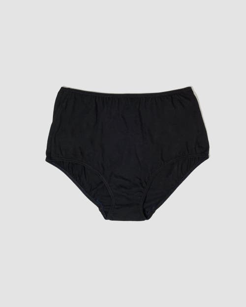 Oddobody Organic Cotton Mid-rise Brief In Midnight