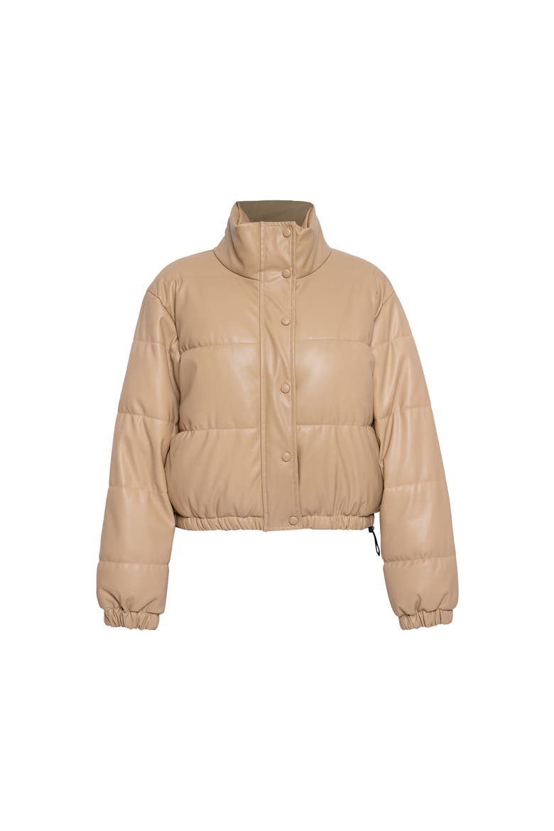 Lyra Quilted Leather Jacket, Alternate, color, Creme