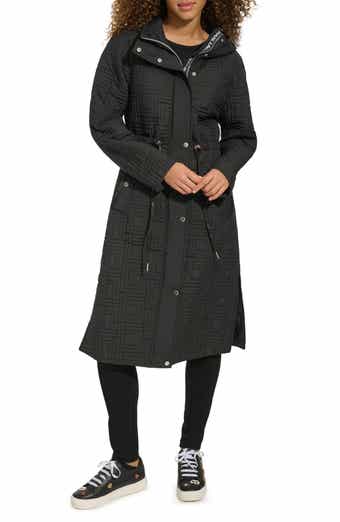 Hooded Quilted Long Jacket