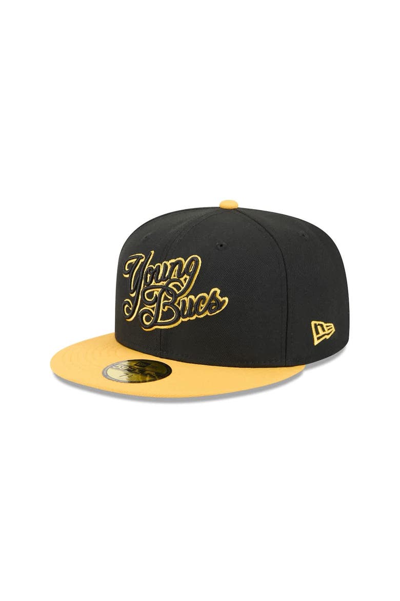 Men's New Era  Black Indianapolis Indians Theme Nights 59FIFTY Fitted Hat, Main, color, Black