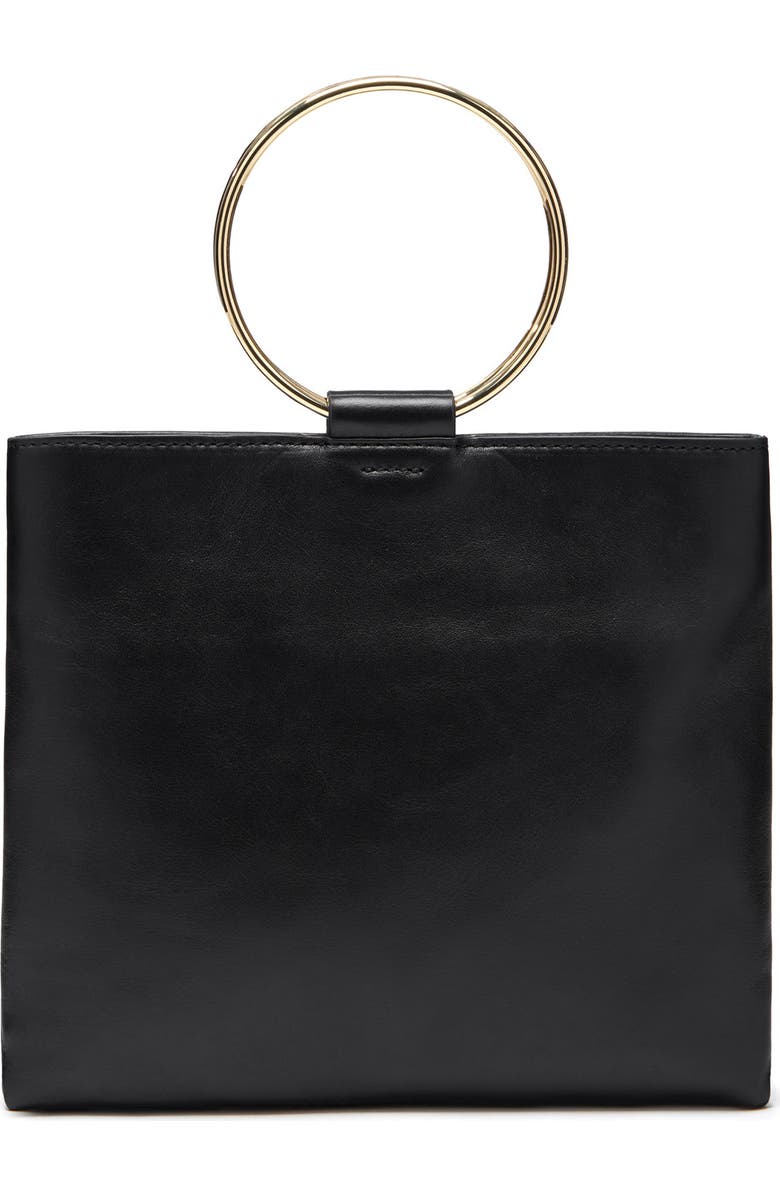 Thacker Le Pouch Leather Ring Handle Crossbody Bag, Alternate, color,