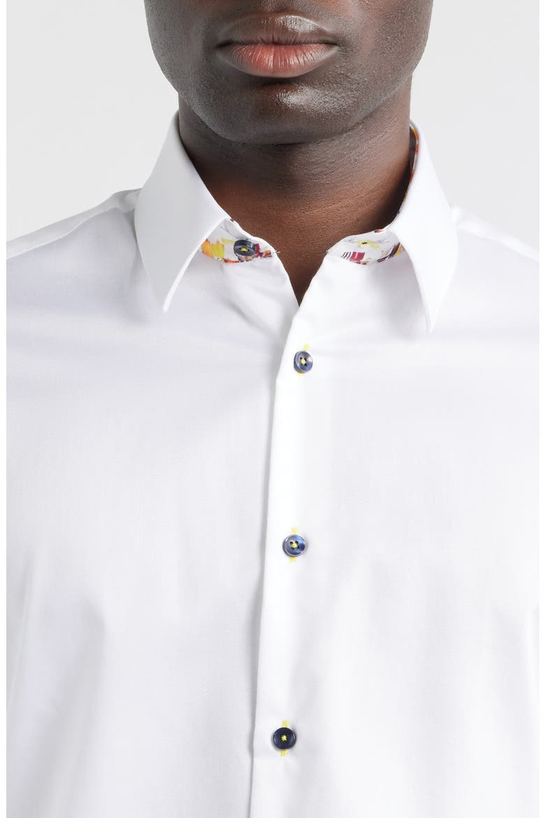 Sinai Collection Luxe Cotton Dress Shirt, Alternate, color, WHITE