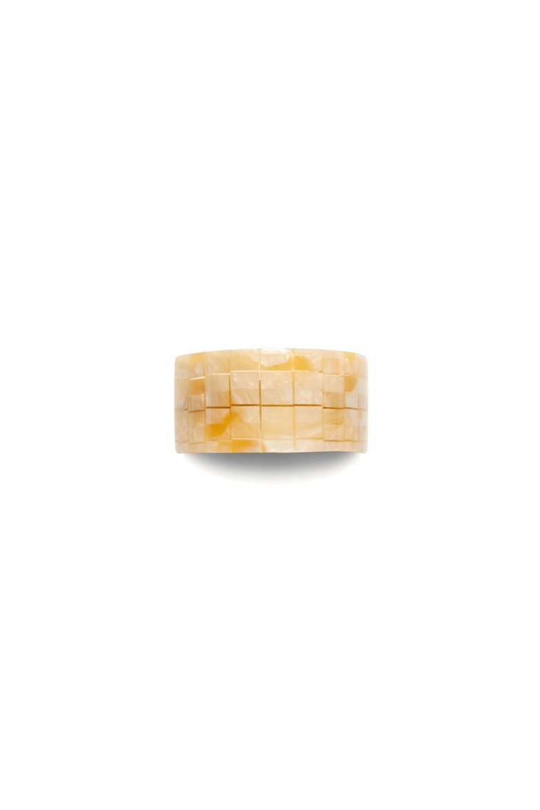 French Pony Barrette, Main, color, Sea Shell Checker
