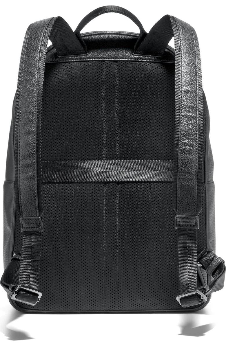 Cole Haan Belmont Leather Backpack, Alternate, color, Black