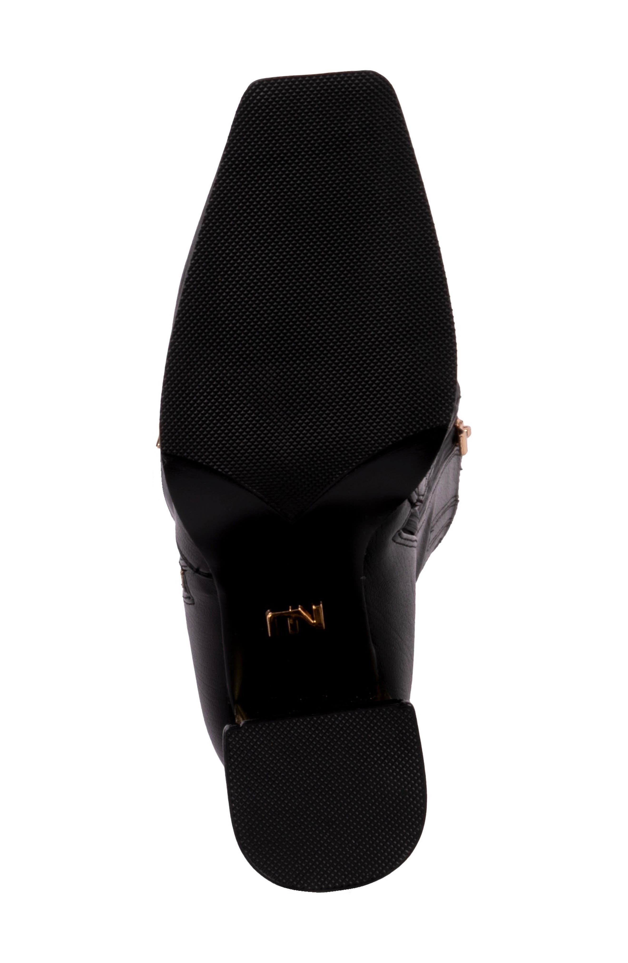 NINETY UNION Link Nipped Toe Knee High Boot, Alternate, color, Black