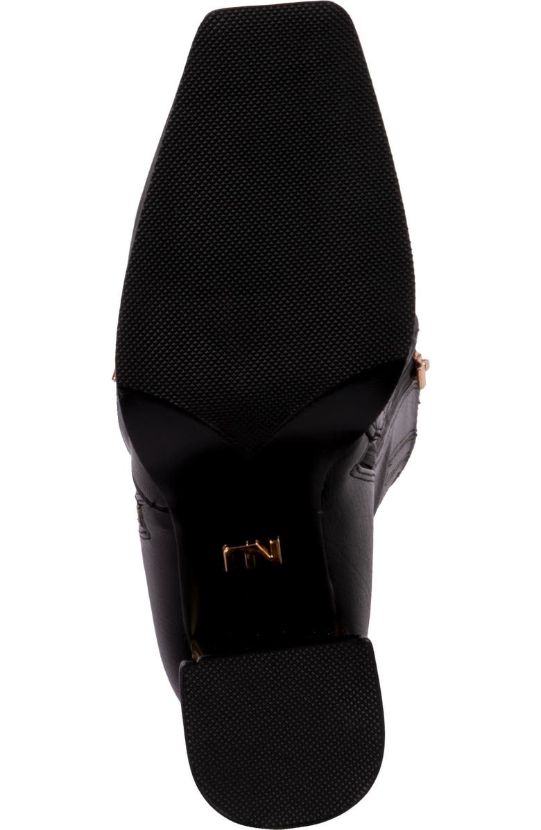 NINETY UNION Link Nipped Toe Knee High Boot, Alternate, color, Black