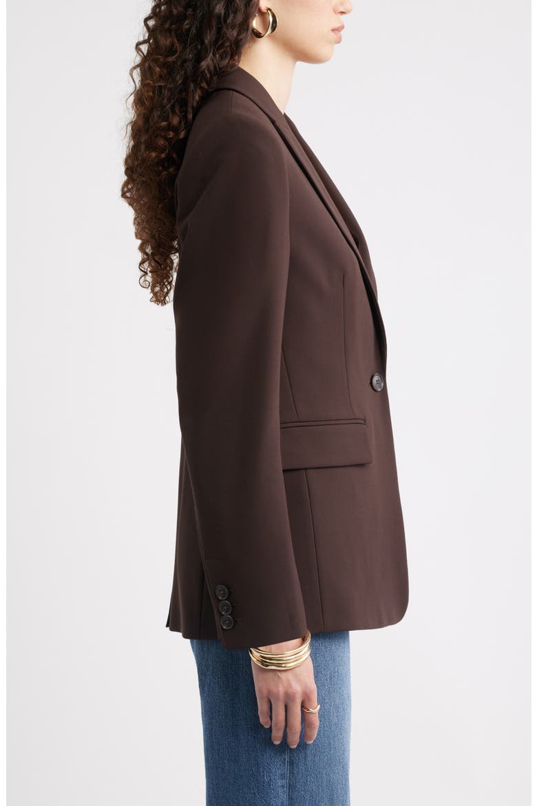The Ingrid Classic Fit Blazer, Alternate, color, BROWN MOLE