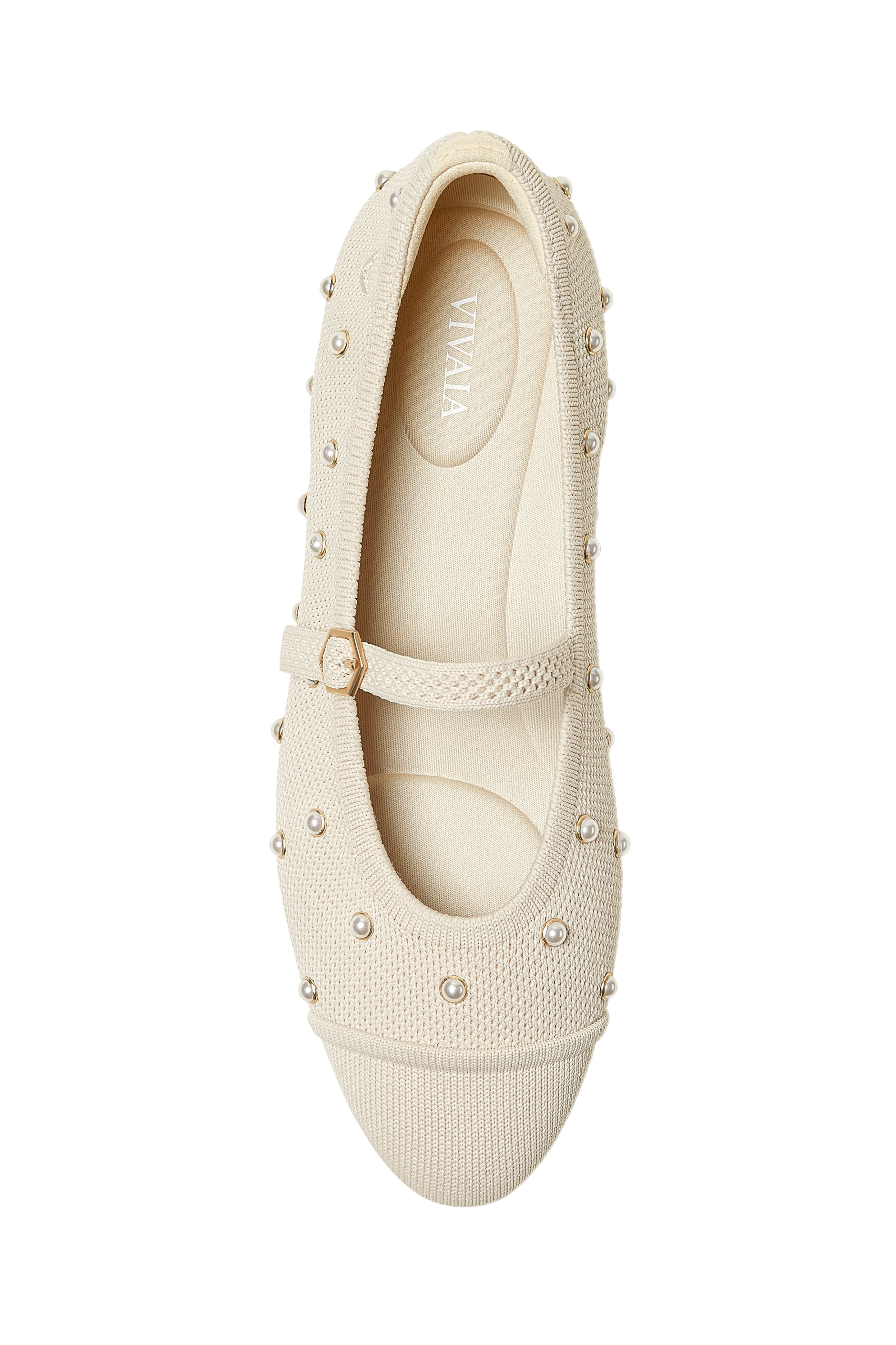 Tamia Almond-Toe Mary-Jane AdaptAll, Alternate, color, Cream Ivory Pearls