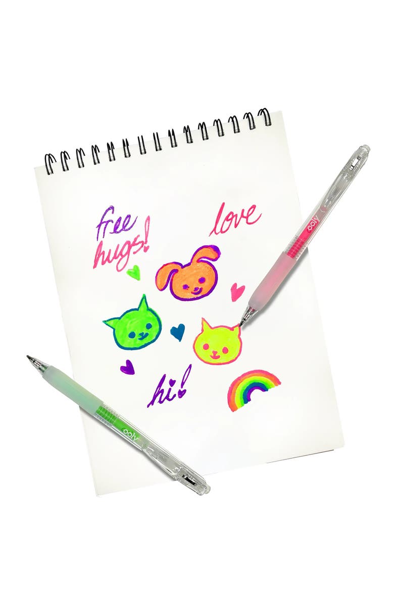 OOLY Jelly Gloss Deco Gel Pens 6 Count Color Set, Alternate, color, Multicolored