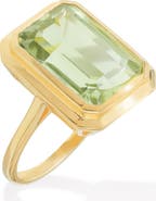 YS GEMS Elongated Cushion Cut Amethyst Ring