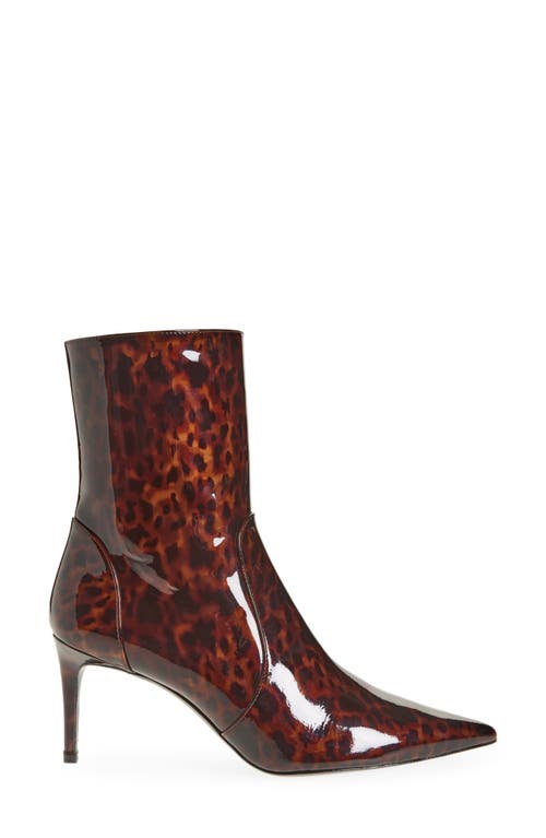 Stuart Weitzman Stuart Power 75 Zip Bootie In Dark Brown