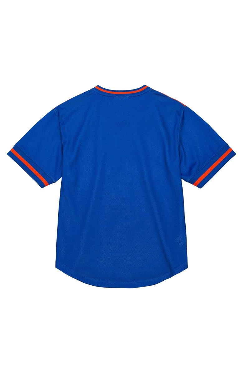 Mitchell & Ness Men's Mitchell & Ness  Orange New York Knicks Jumbotron 3.0 Mesh V-Neck T-Shirt, Alternate, color, Orange