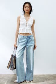 H&M Baggy wide low waist jeans