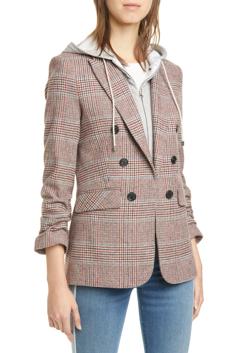 Veronica Beard Beacon Glen Plaid Dickey Jacket, Alternate, color, 