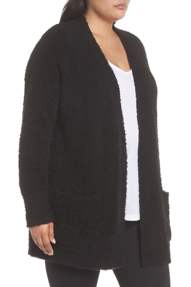 CozyChic™ Cardigan, Alternate, color, BLACK
