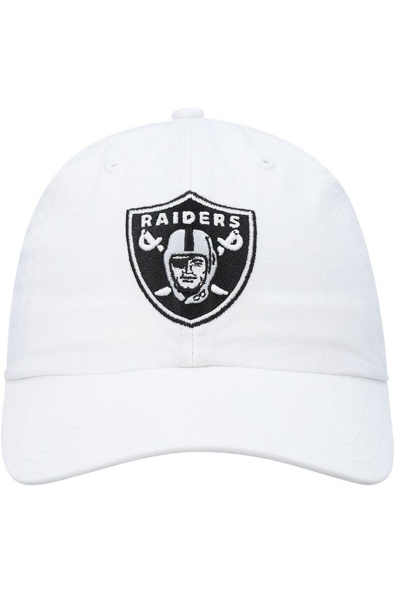 Men's '47 White Las Vegas Raiders Clean Up Adjustable Hat, Alternate, color, White