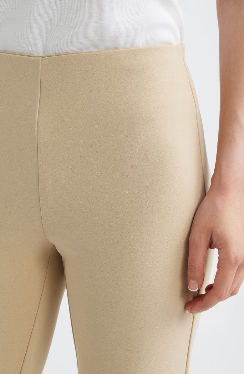 Anne Klein Hollywood Waist Straight Leg Ankle Pull-On Pants, Alternate, color, Safari