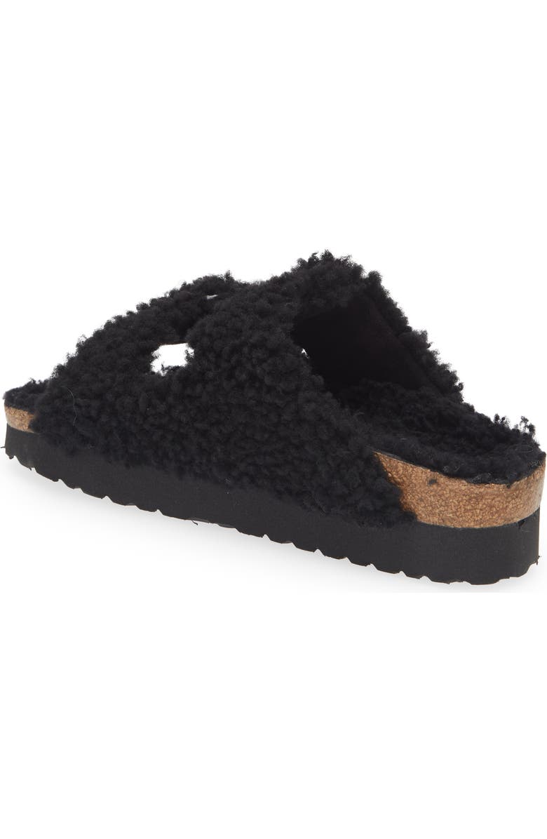 Birkenstock Papillio by Birkenstock Arizona Big Buckle Genuine Shearling Slide Sandal, Alternate, color,