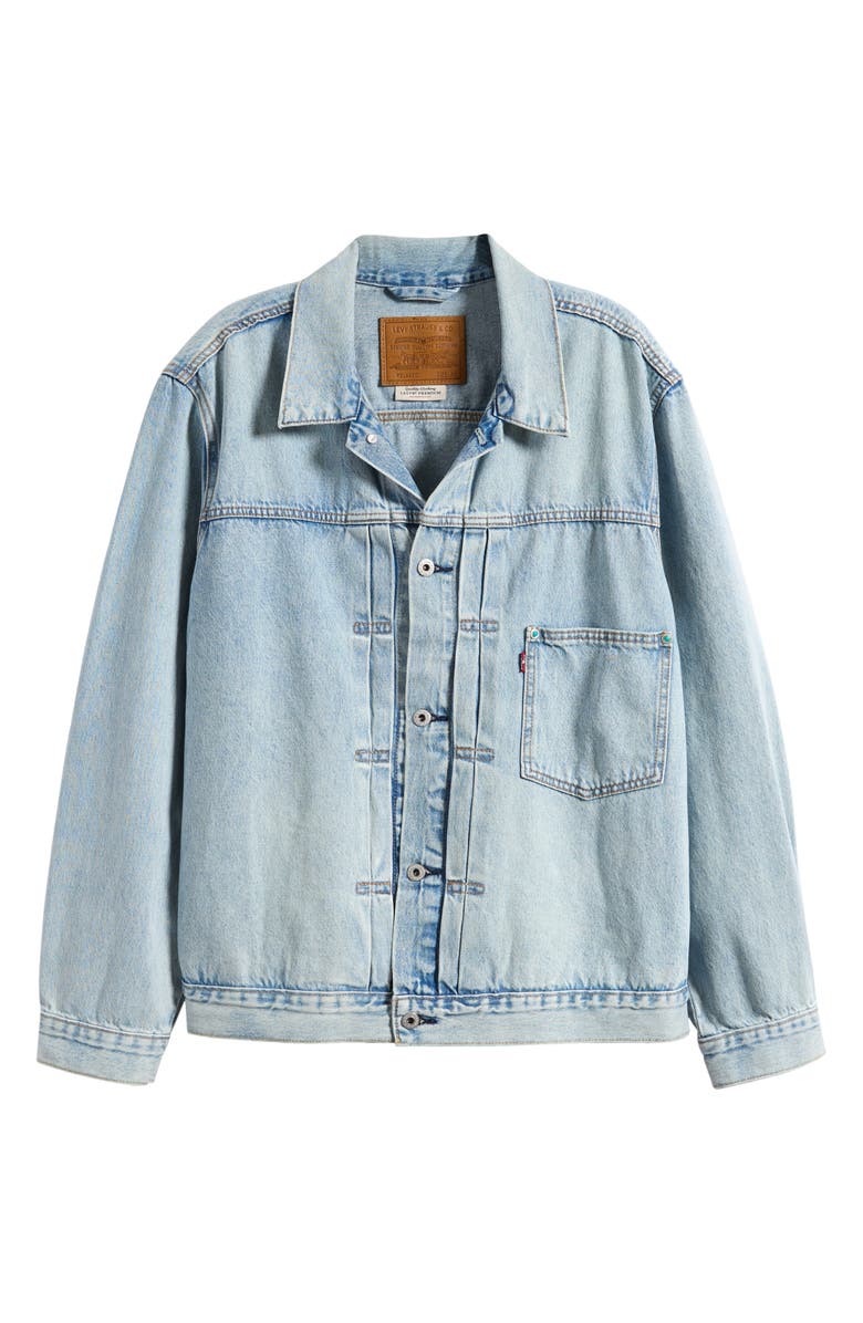 Levi's<sup>®</sup> Type 1 Denim Trucker Jacket, Main, color, Turquoise Rivet Trucker
