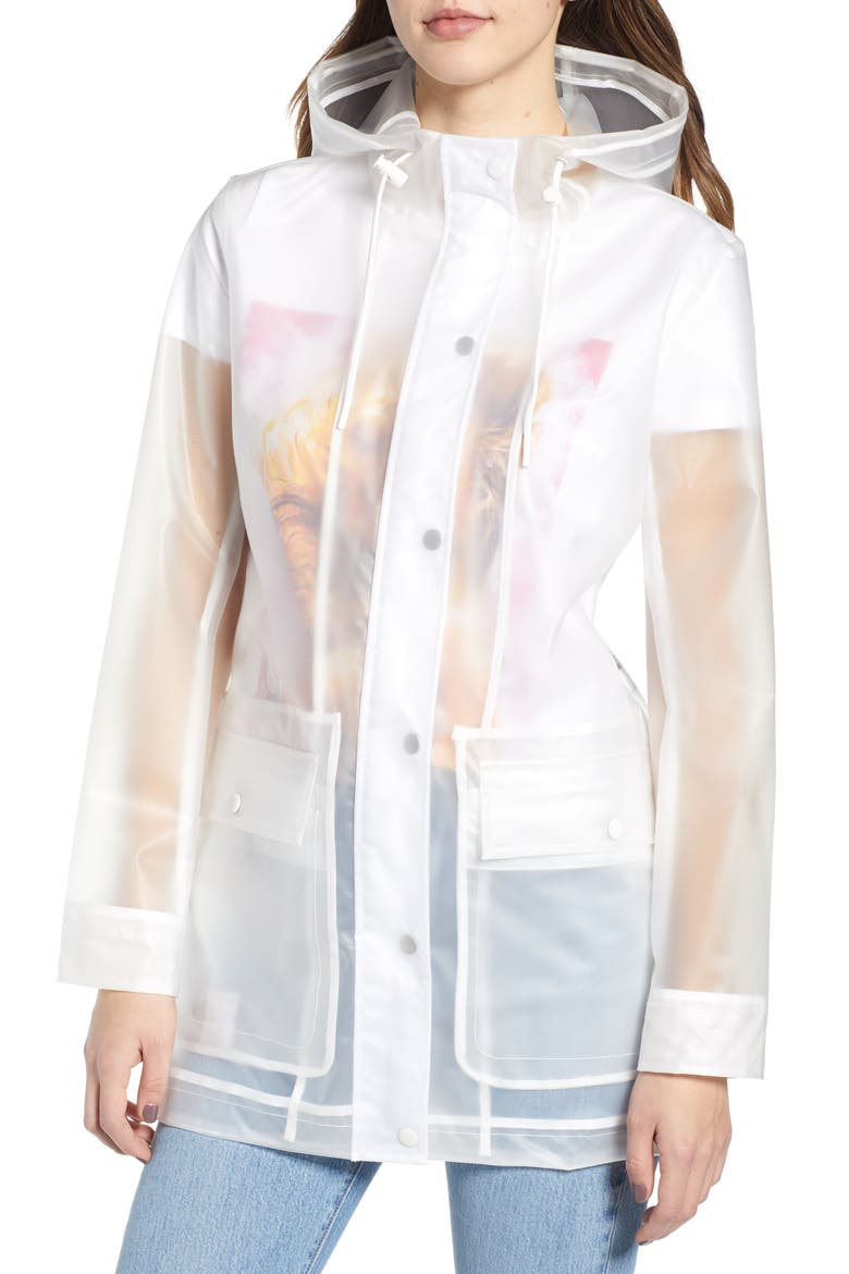 Levi's® Translucent Rain Jacket, Alternate, color, CLEAR