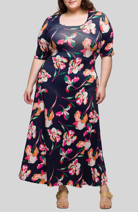 Floral Knit Maxi Dress