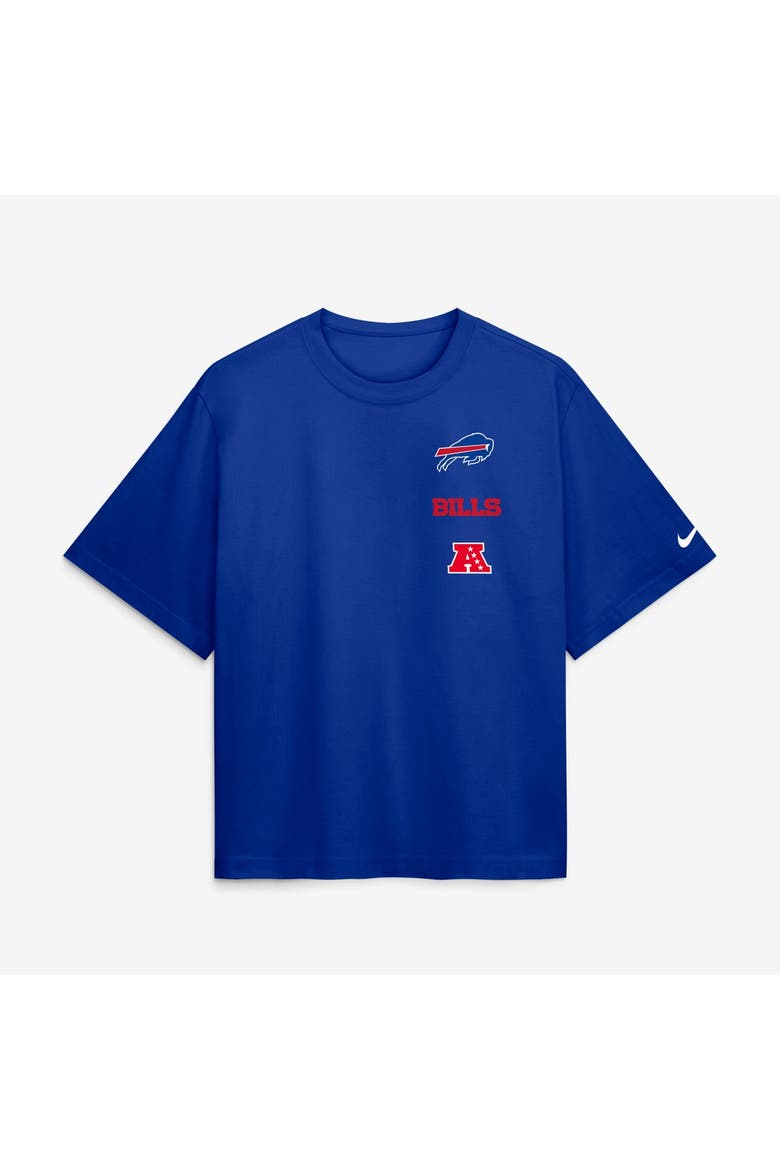 Women's Nike Royal Buffalo Bills Primetime Premium Essential Loose Fit Boxy T-Shirt, Main, color, Royal