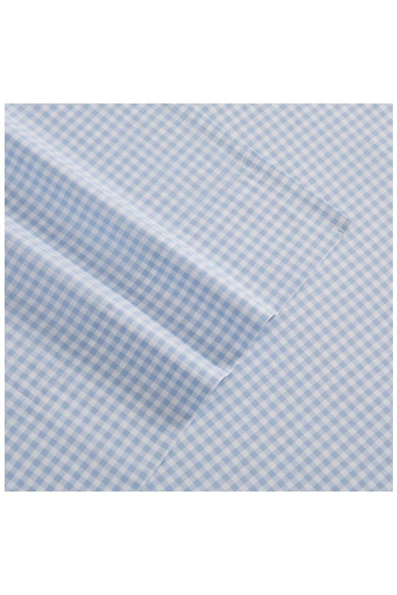 Gardena Check Sheet Set, Alternate, color, WHITE/ BOATHOUSE BLUE