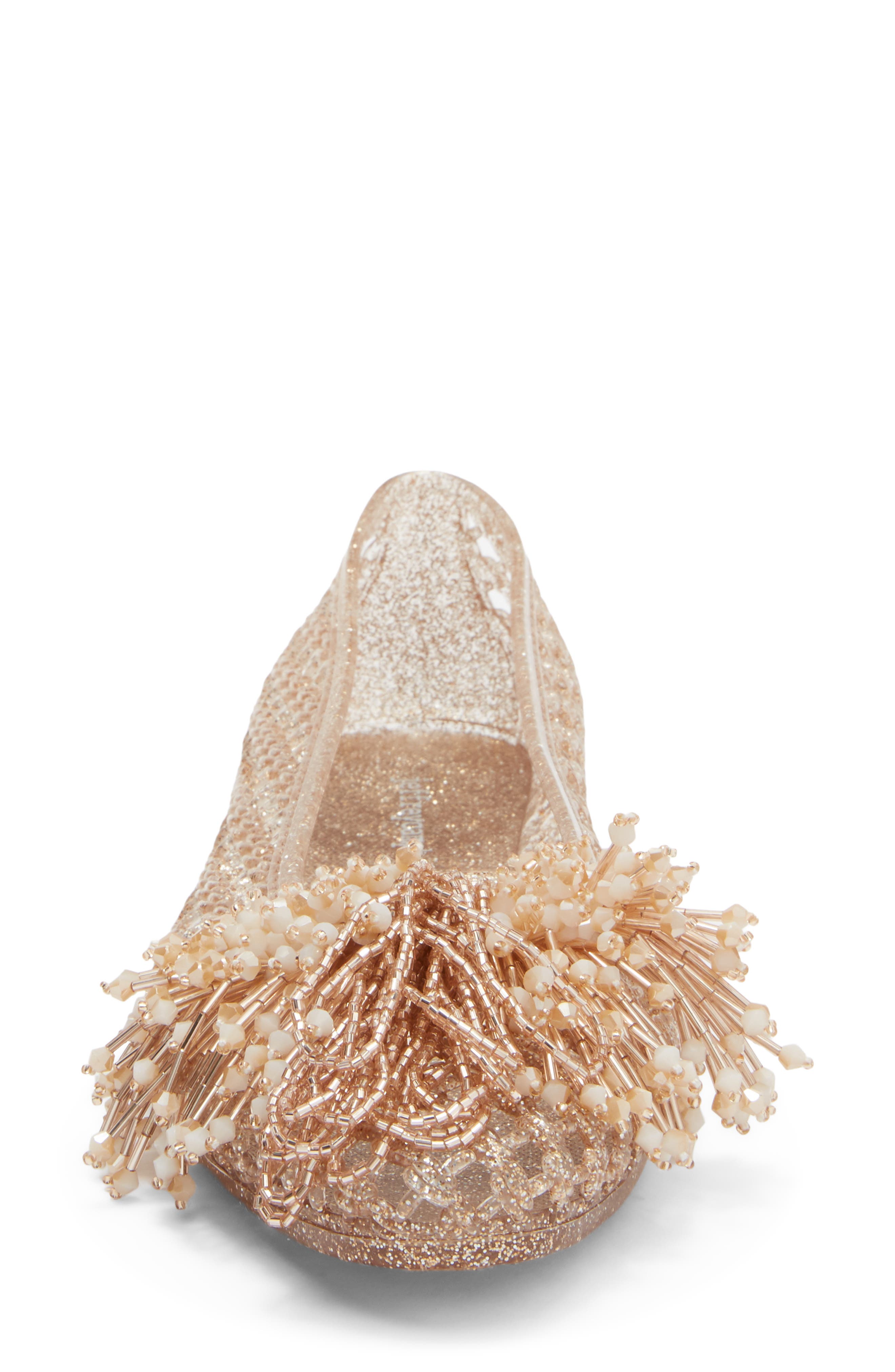 Whimzy Jelly Flat, Alternate, color, ROSEGOLD GLITTER COMBO