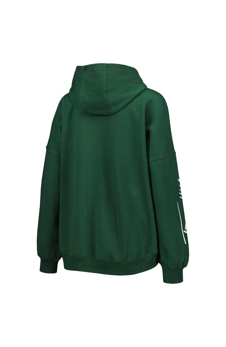 Tommy Hilfiger Women's Tommy Hilfiger Green Green Bay Packers Becca Drop Shoulder Pullover Hoodie, Alternate, color, Green