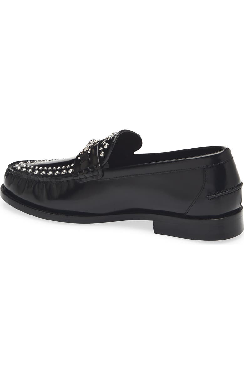 Versace Medusa '95 Studded Loafer, Alternate, color, Black-Palladium