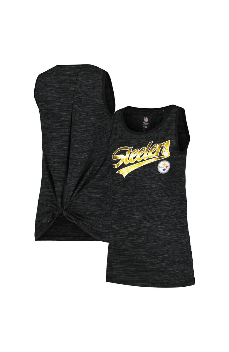New Era Women's New Era  Black Pittsburgh Steelers  Space Dye Active Tank Top, Main, color, Black