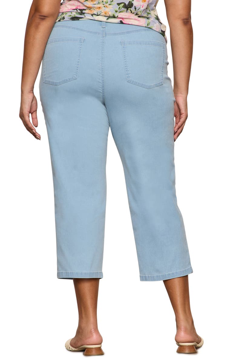 Sanctuary Retreat Mid Rise Crop Straight Leg Pants, Alternate, color, Skyline Blue