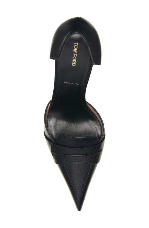 Tom Ford D'orsay Loafer Pump In Black