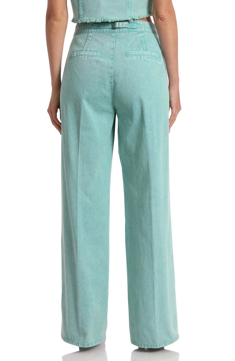 Avec Les Filles High Waist Wide Leg Jeans, Alternate, color, 