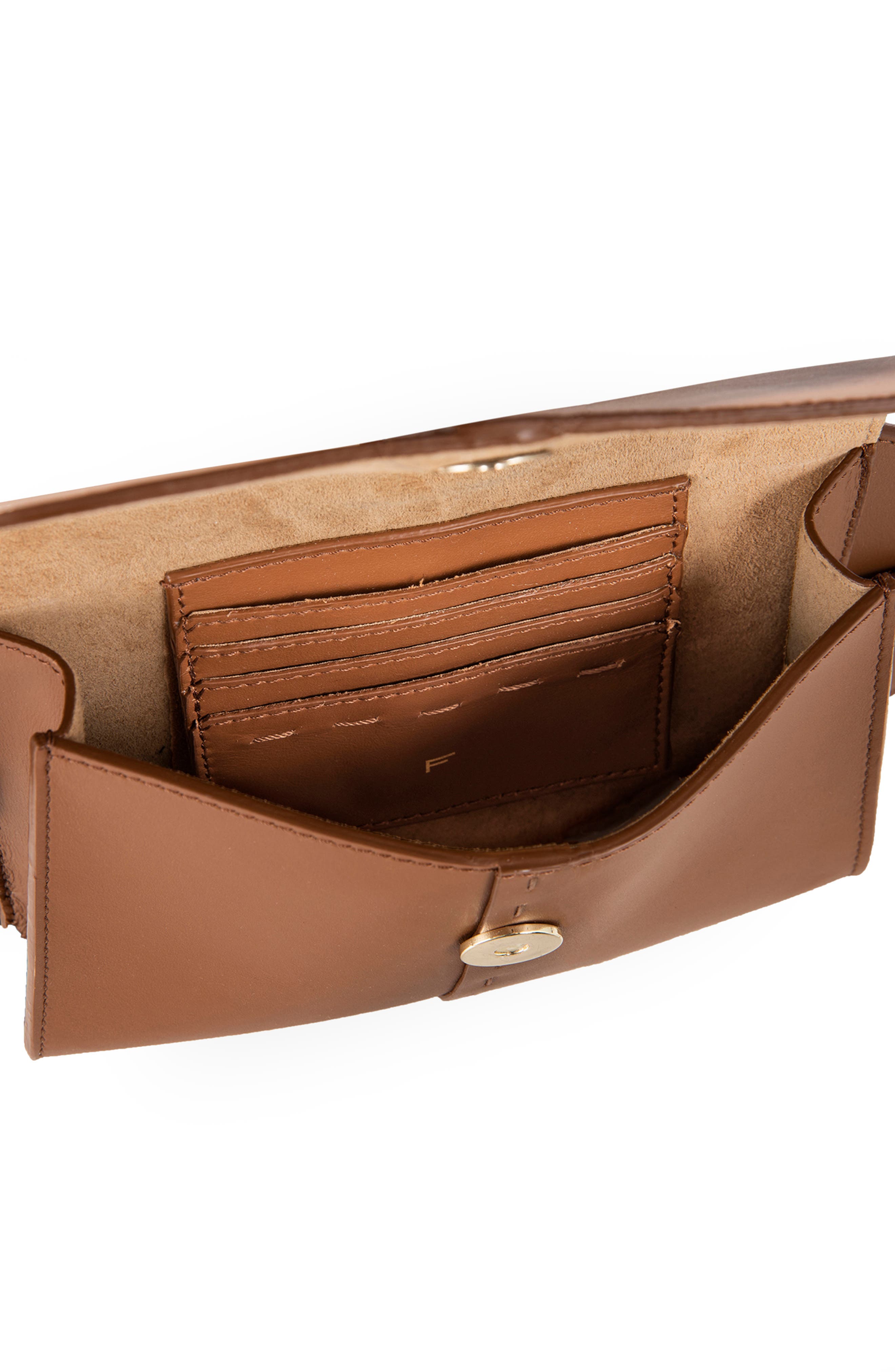 Les Second Leather Belt Bag, Alternate, color, TOBACCO