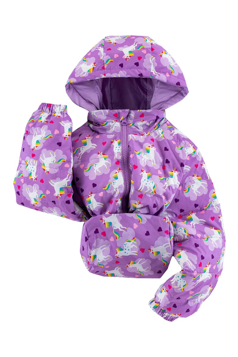 Kids' Blake Puffer Jacket, Alternate, color, FLYING UNICORN