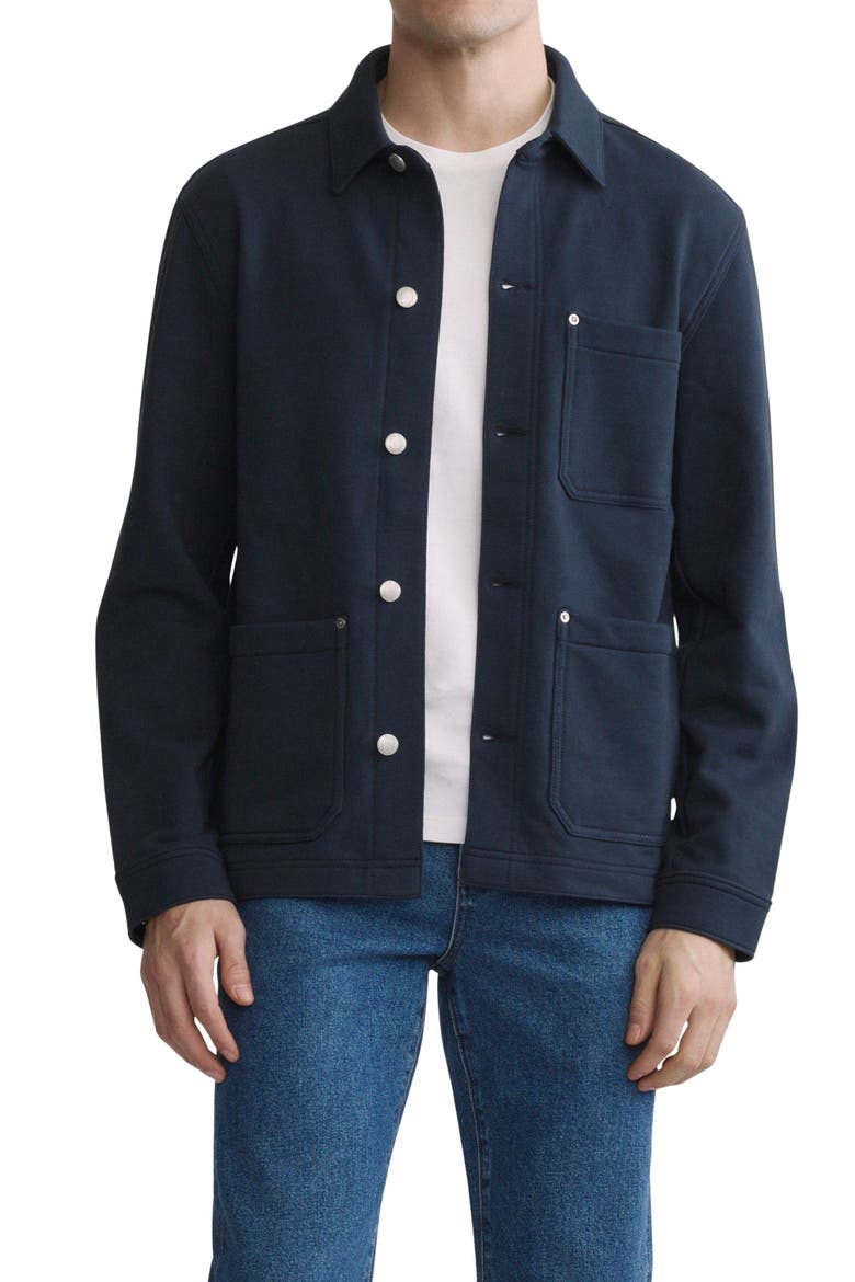 Sean Knit Shirt Jacket, Main, color, CLASSIC NAVY