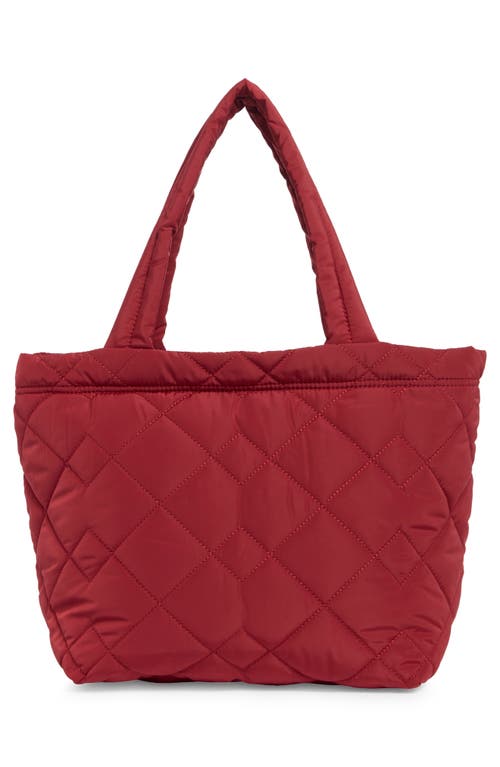 Marc Jacobs Medium Quilted Nylon Tote In Red
