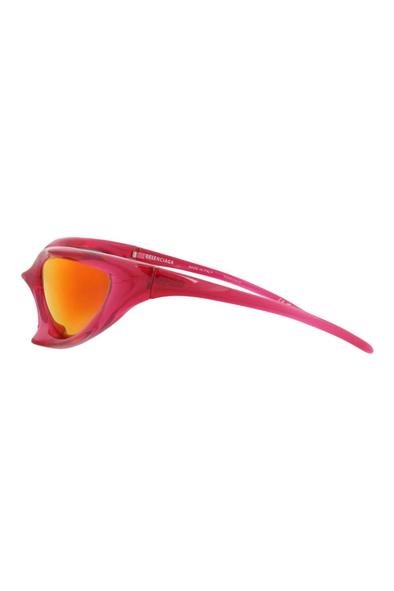 67mm Shield Sunglasses, Alternate, color, RED RED RED