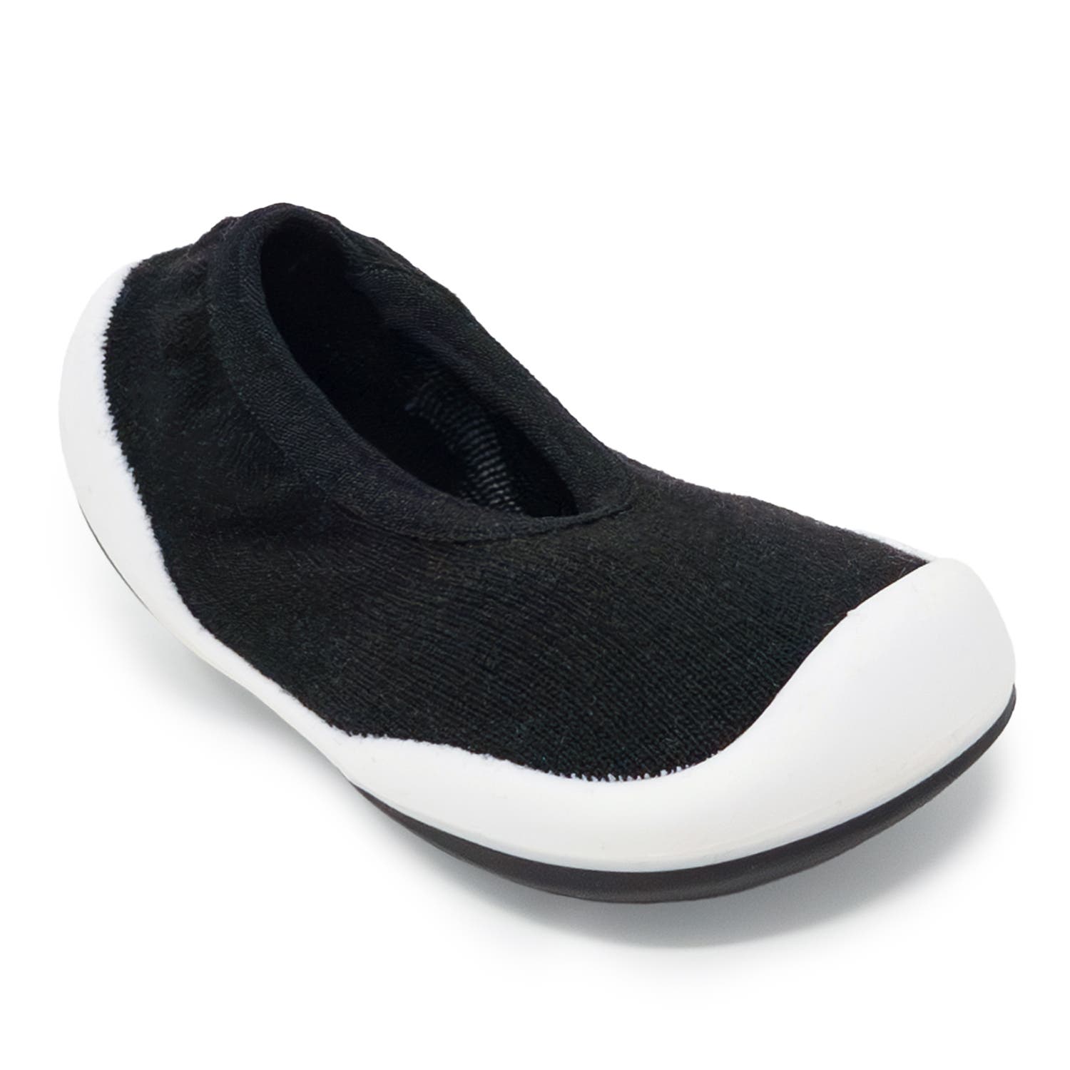 Komuello Toddler Sock Shoes Flat - Onyx, Alternate, color, Onyx