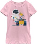 Wall-E Girl's Wall-E Eve Christmas Lights Graphic T-Shirt