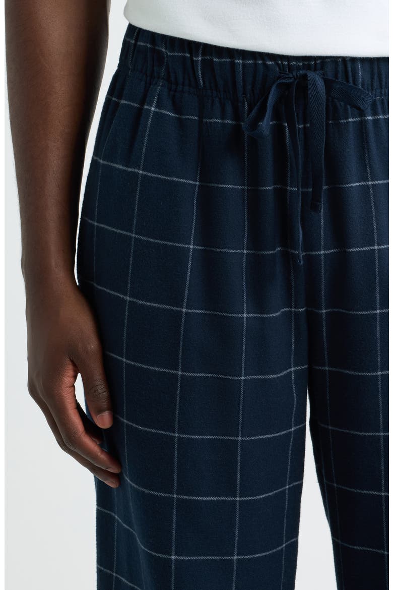 Flannel Pajama Pants, Alternate, color, NAVY NICOLAS CHECK
