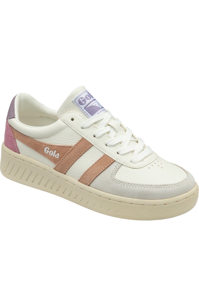 Gola Classics Grandslam Trident Sneaker, Main, color, White/ Cameo/ Lily