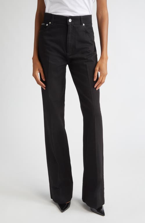 Dolce & Gabbana Dolce&gabbana Denim Flare Leg Jeans In Black