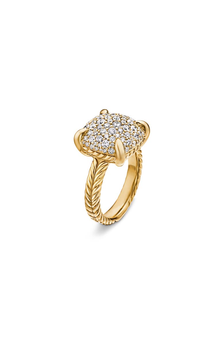 David Yurman Chatelaine<sup>®</sup> 18K Yellow Gold Ring with Diamonds, Alternate, color,