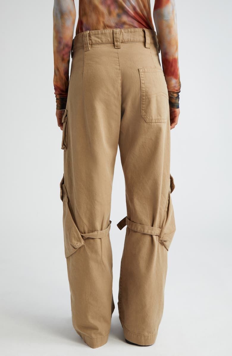 Acne Studios Potinal Cotton Canvas Cargo Pants, Alternate, color, Cold Beige
