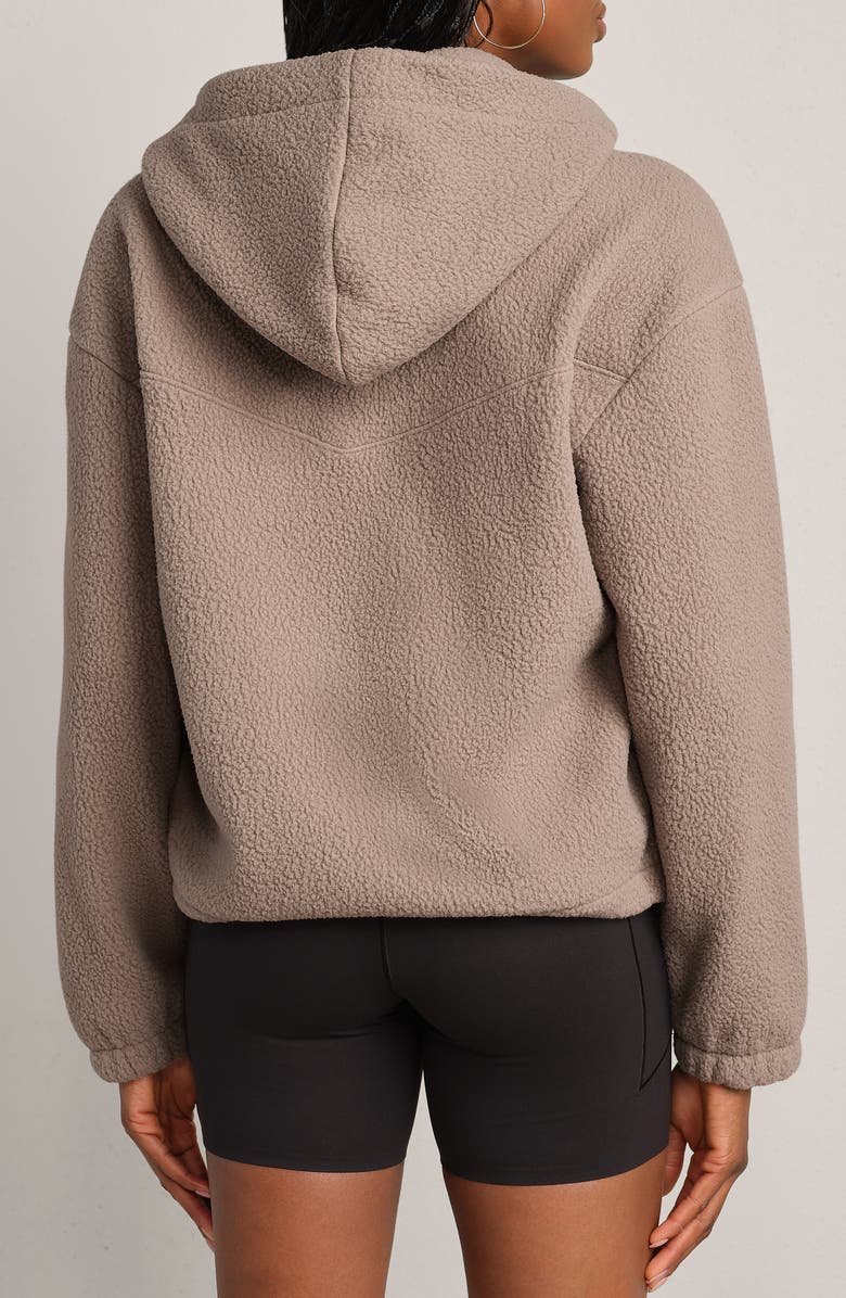 Rhone Aloft Fleece Hoodie, Alternate, color, Foggy Taupe