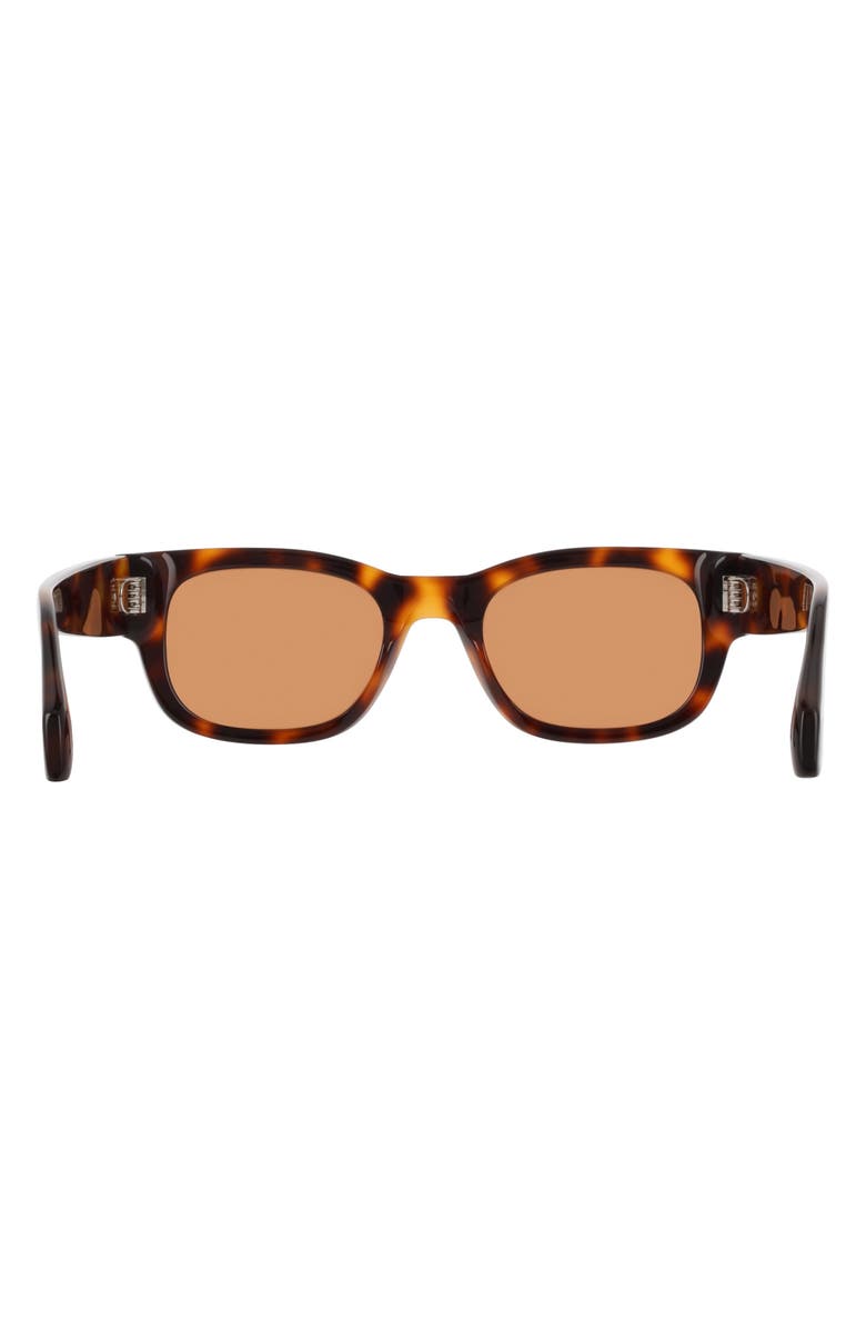 FERRAGAMO 51mm Modified Rectangular Sunglasses, Alternate, color, Tortoise